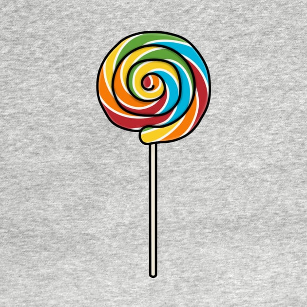 Fun Swirl Lolly Pop Cartoon Style Illustration by AlmightyClaire